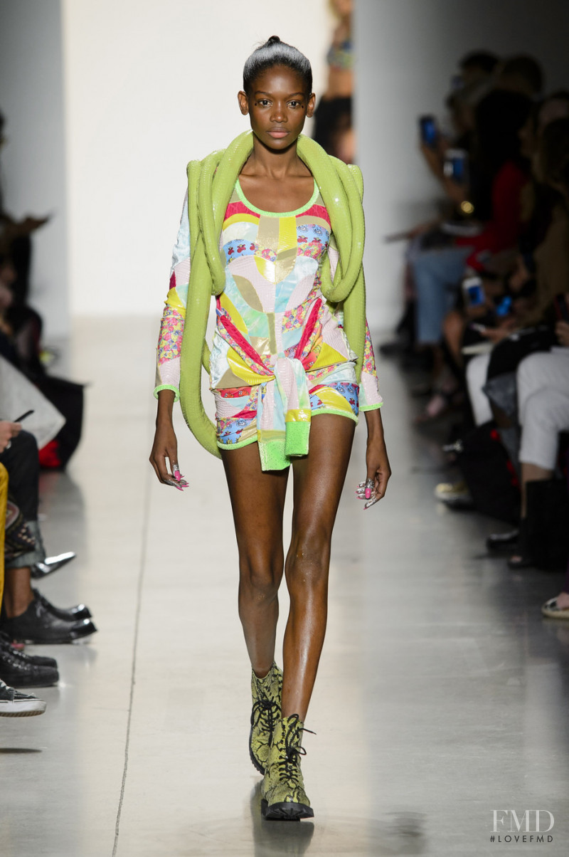 Elibeidy Dani featured in  the Jeremy Scott fashion show for Spring/Summer 2018