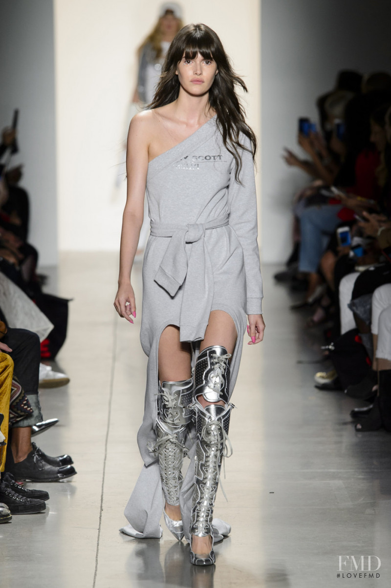 Vanessa Moody featured in  the Jeremy Scott fashion show for Spring/Summer 2018