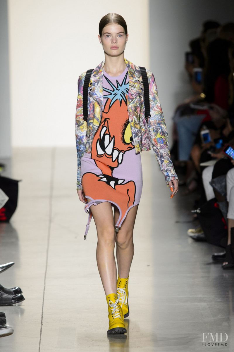 Myrthe Bolt featured in  the Jeremy Scott fashion show for Spring/Summer 2018