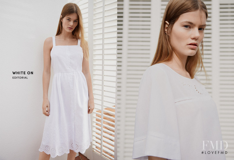 Myrthe Bolt featured in  the Oysho White On lookbook for Pre-Fall 2017