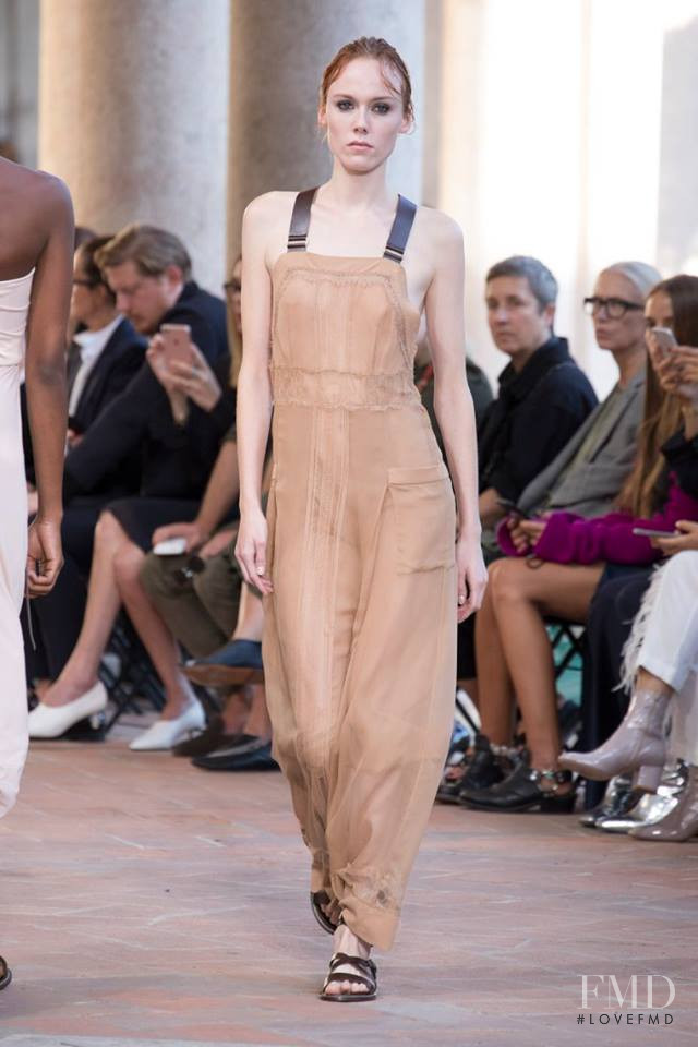 Kiki Willems featured in  the Alberta Ferretti fashion show for Spring/Summer 2018