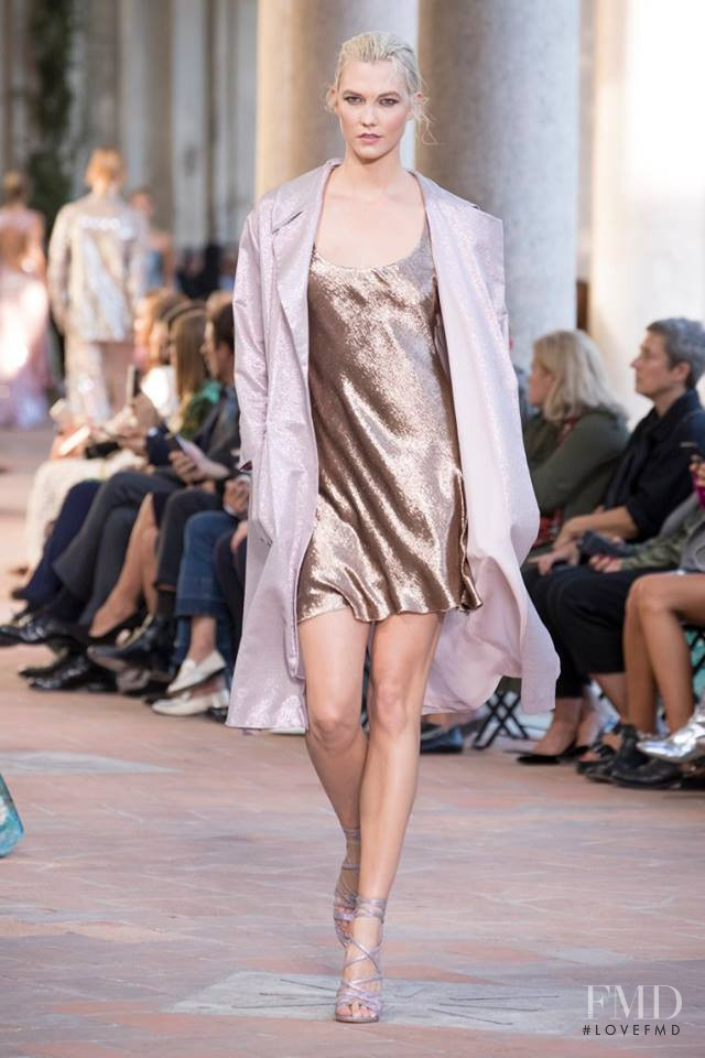 Karlie Kloss featured in  the Alberta Ferretti fashion show for Spring/Summer 2018
