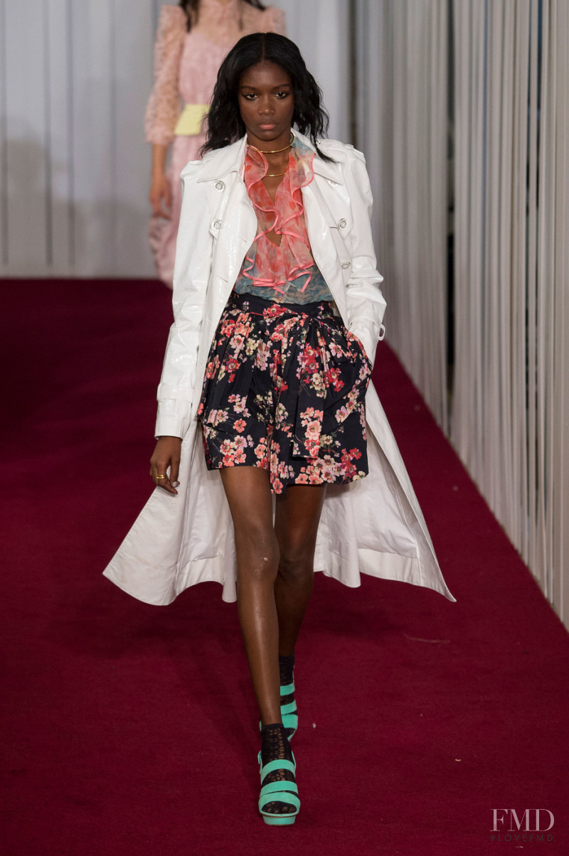 Elibeidy Dani featured in  the Jill Stuart fashion show for Spring/Summer 2018