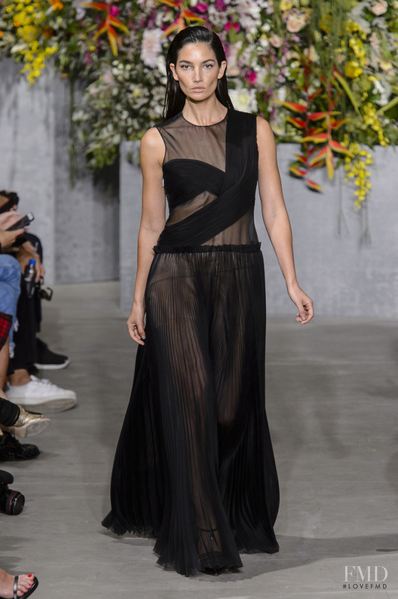 Lily Aldridge featured in  the Jason Wu fashion show for Spring/Summer 2018