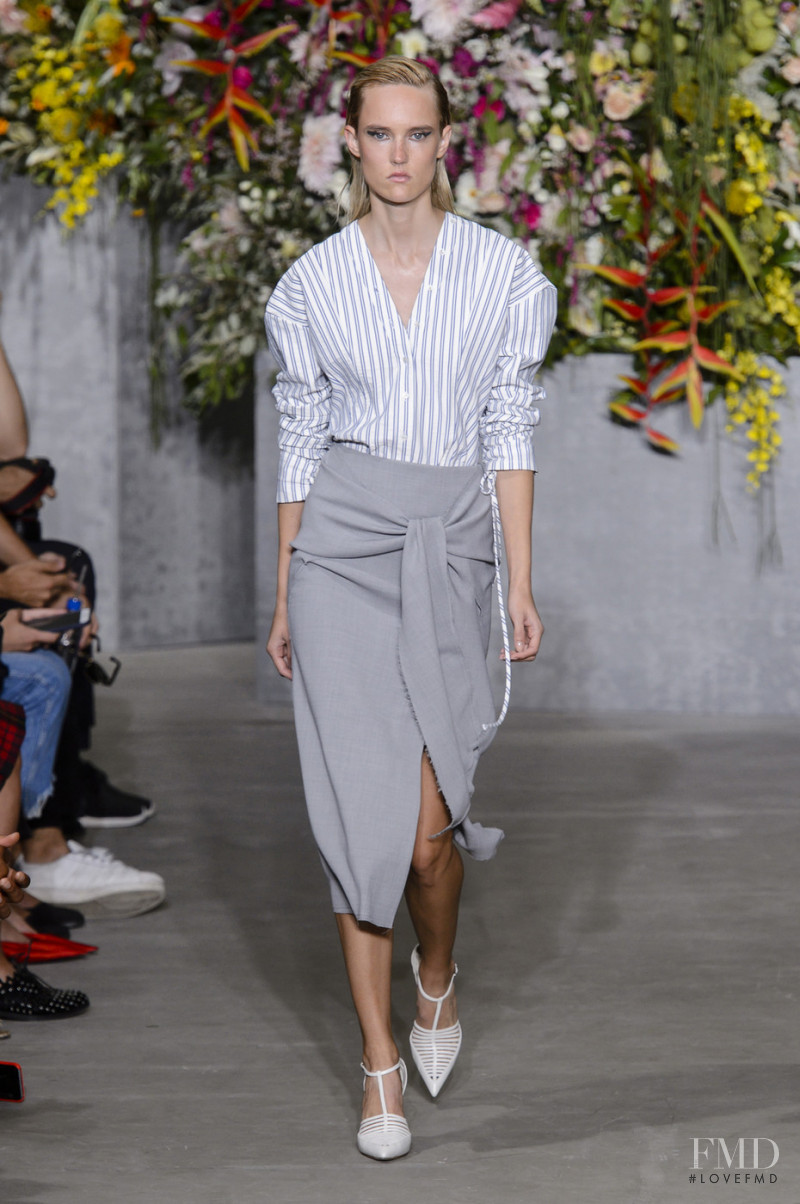 Harleth Kuusik featured in  the Jason Wu fashion show for Spring/Summer 2018