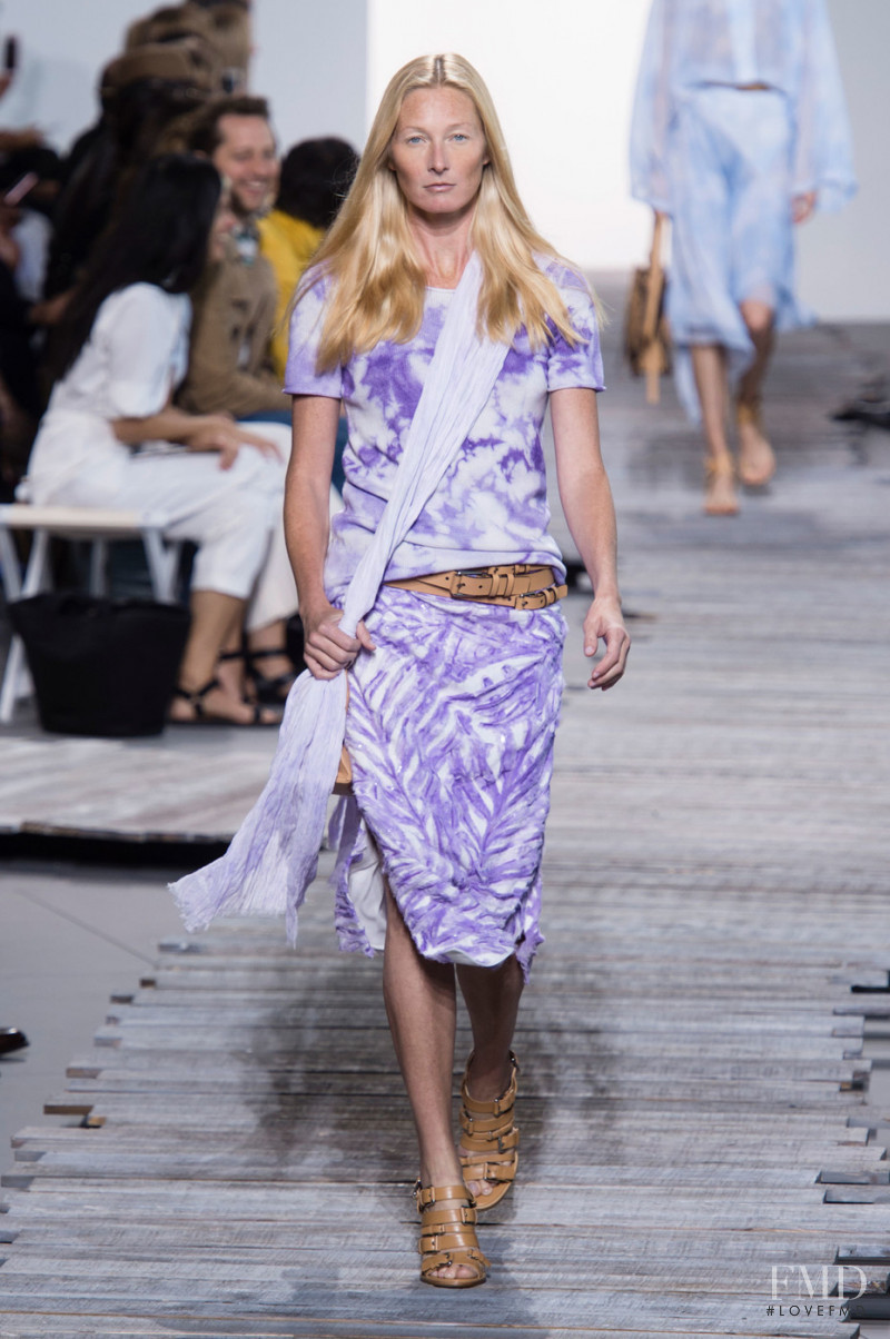 Maggie Rizer featured in  the Michael Kors Collection fashion show for Spring/Summer 2018