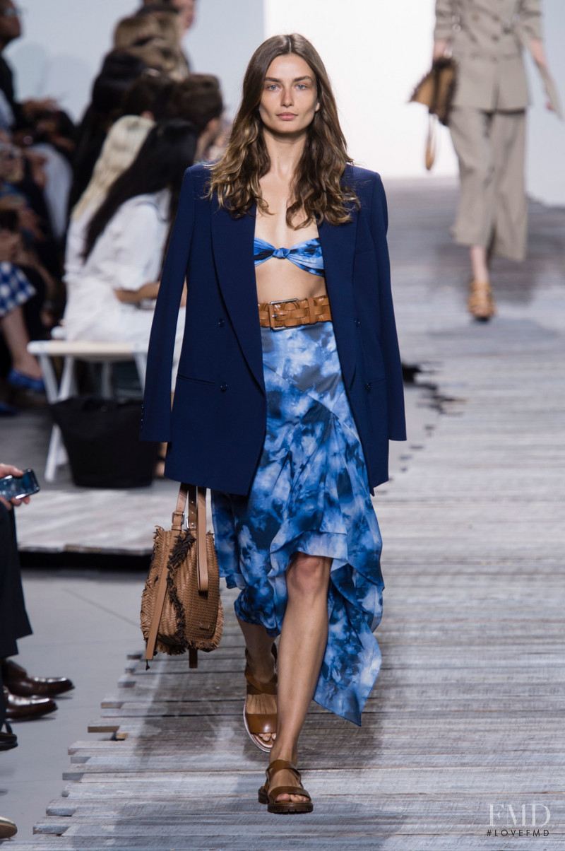 Andreea Diaconu featured in  the Michael Kors Collection fashion show for Spring/Summer 2018