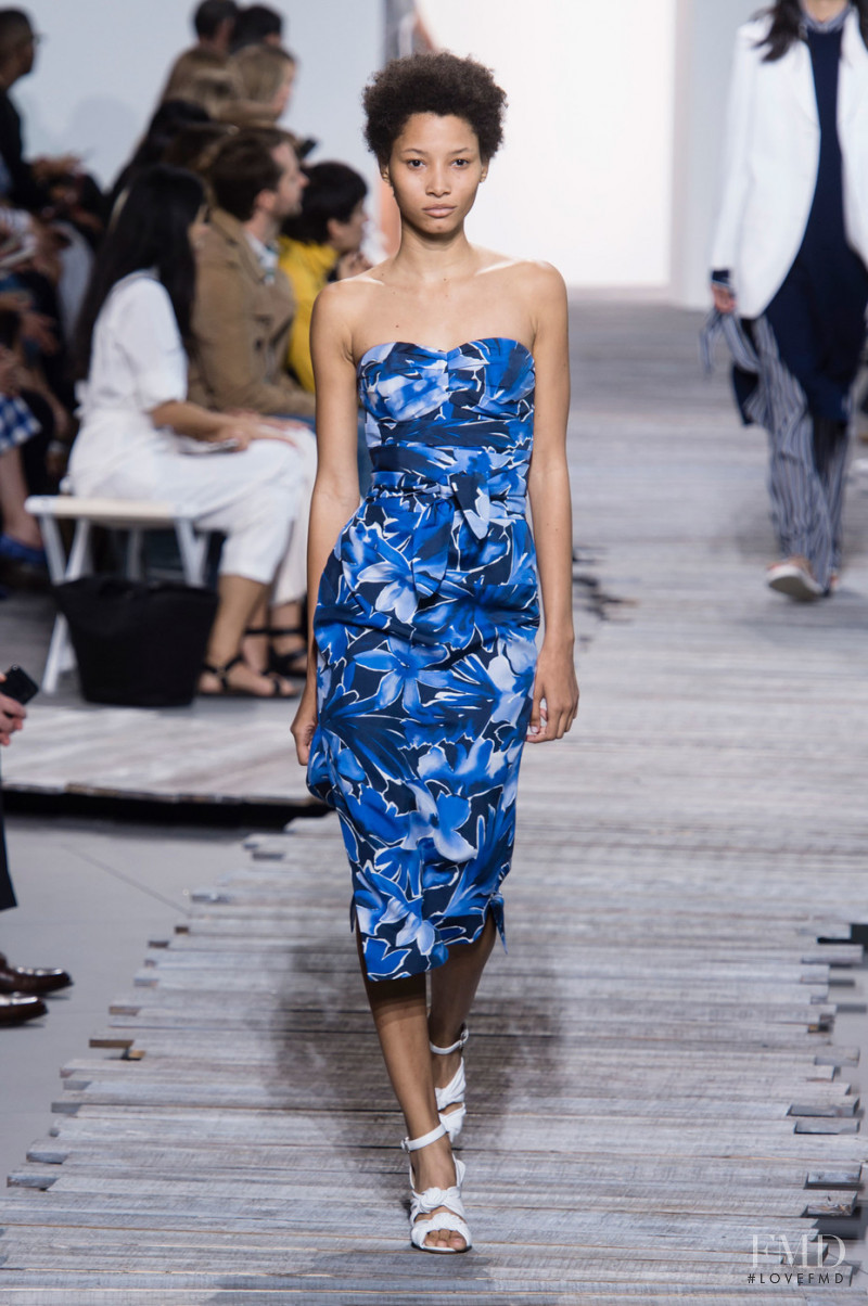 Lineisy Montero featured in  the Michael Kors Collection fashion show for Spring/Summer 2018