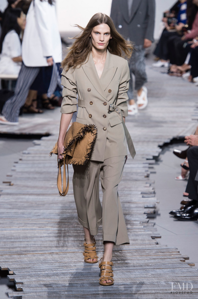 Lena Hardt featured in  the Michael Kors Collection fashion show for Spring/Summer 2018