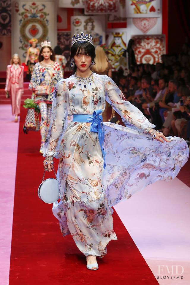 So Ra Choi featured in  the Dolce & Gabbana fashion show for Spring/Summer 2018