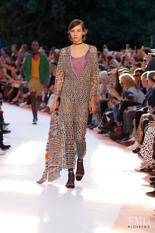 Lea Julian featured in  the Missoni fashion show for Spring/Summer 2018