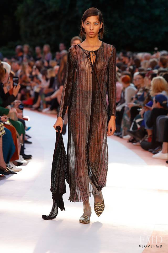 Yasmin Wijnaldum featured in  the Missoni fashion show for Spring/Summer 2018