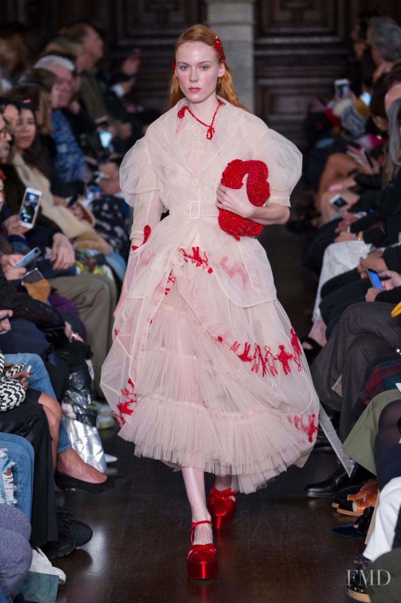 Kiki Willems featured in  the Simone Rocha fashion show for Spring/Summer 2018