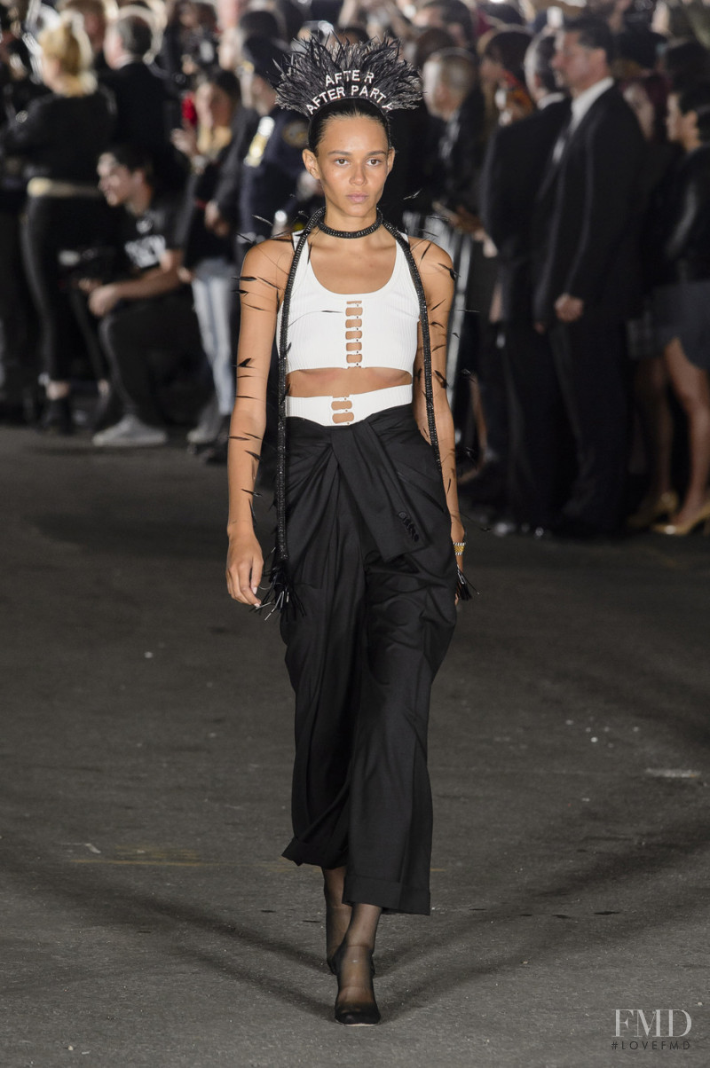 Binx Walton featured in  the Alexander Wang fashion show for Spring/Summer 2018
