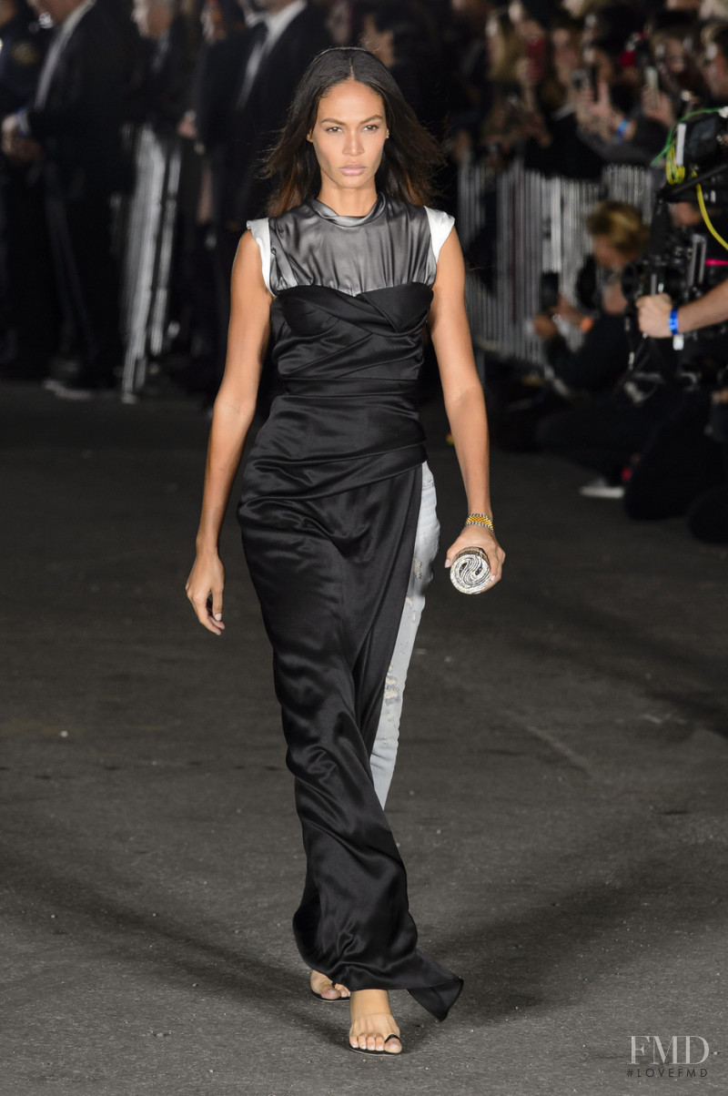 Joan Smalls featured in  the Alexander Wang fashion show for Spring/Summer 2018