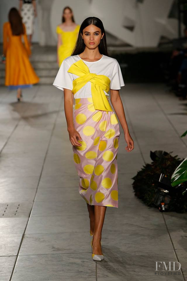 Aira Ferreira featured in  the Carolina Herrera fashion show for Spring/Summer 2018