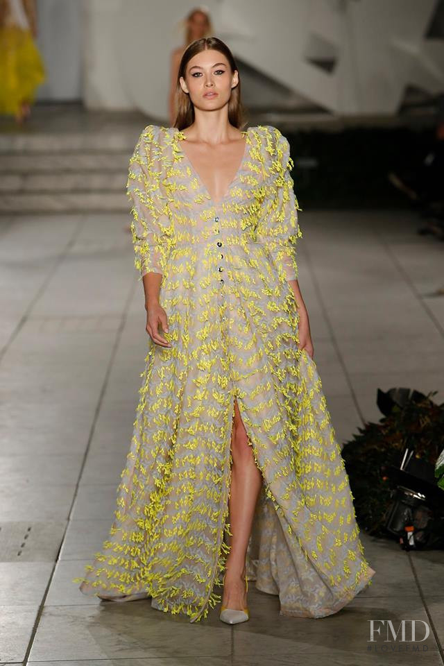 Grace Elizabeth featured in  the Carolina Herrera fashion show for Spring/Summer 2018