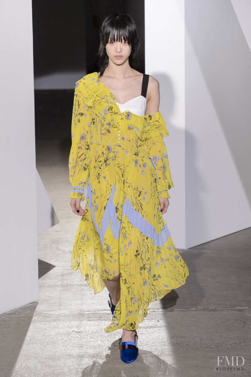 So Ra Choi featured in  the Self Portrait fashion show for Spring/Summer 2018