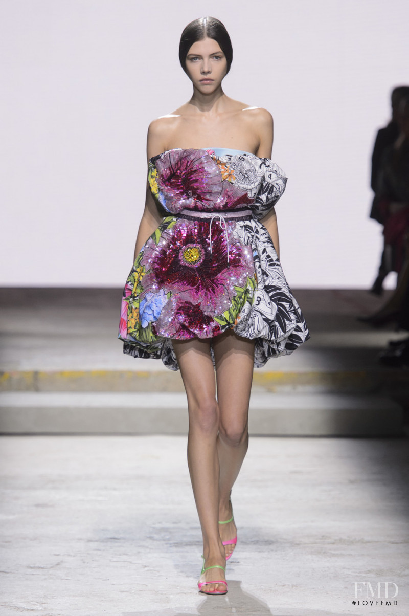 Lea Julian featured in  the Mary Katrantzou fashion show for Spring/Summer 2018