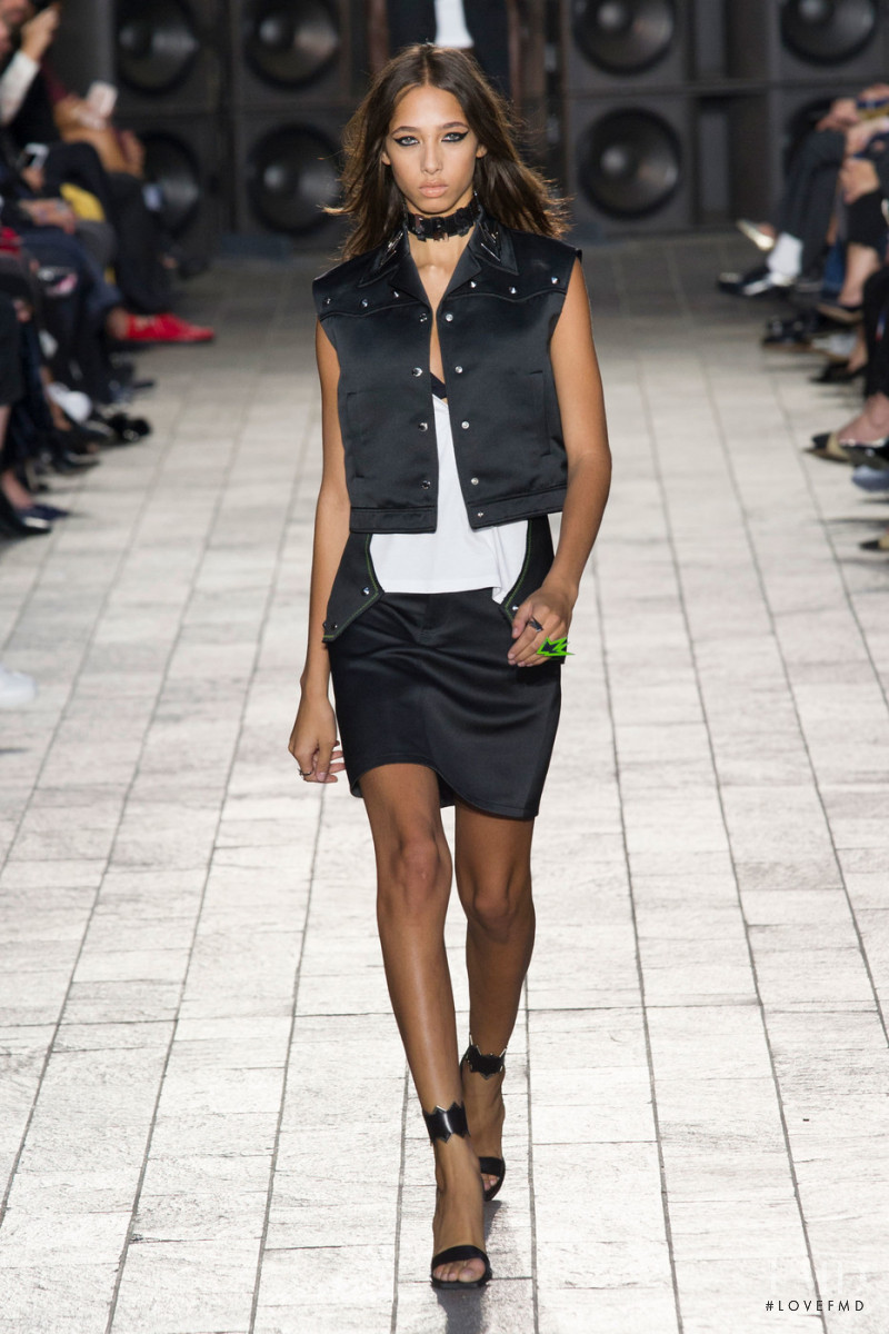 Yasmin Wijnaldum featured in  the Versus fashion show for Spring/Summer 2018