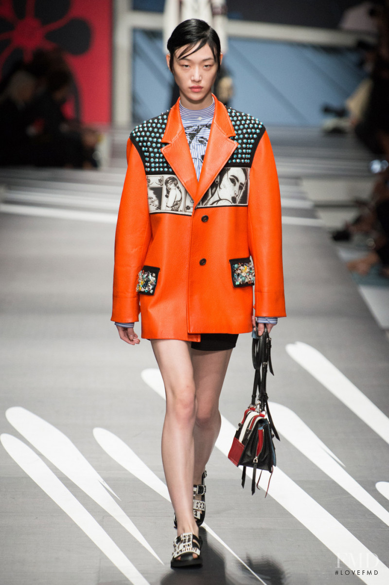 So Ra Choi featured in  the Prada fashion show for Spring/Summer 2018