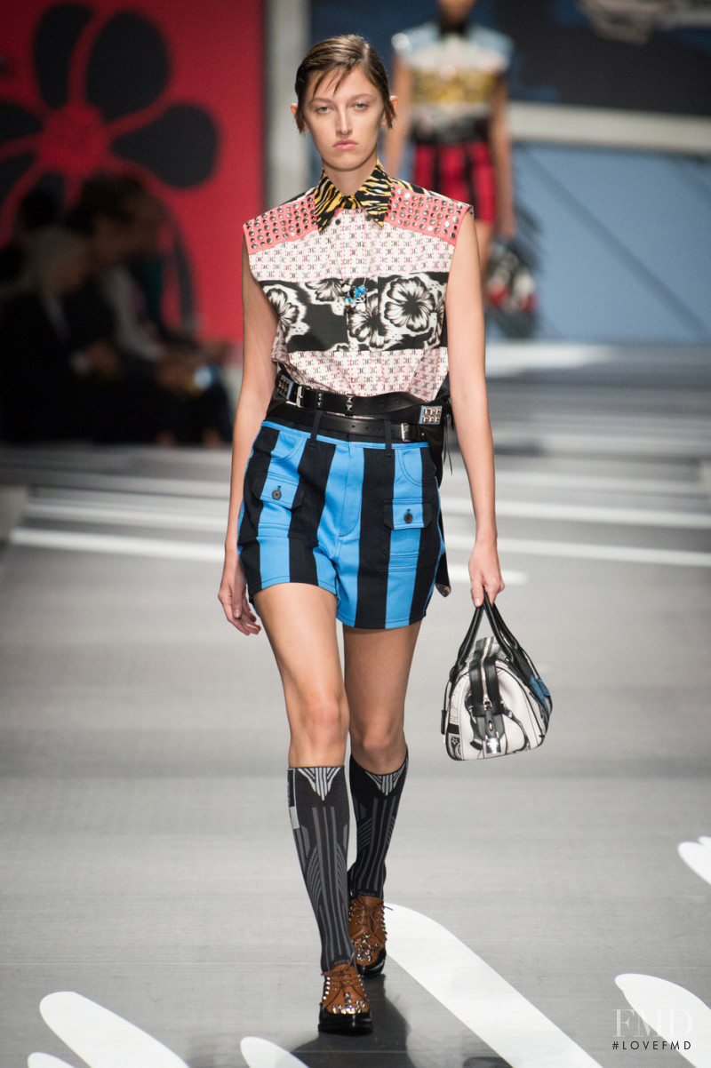 Amber Witcomb featured in  the Prada fashion show for Spring/Summer 2018