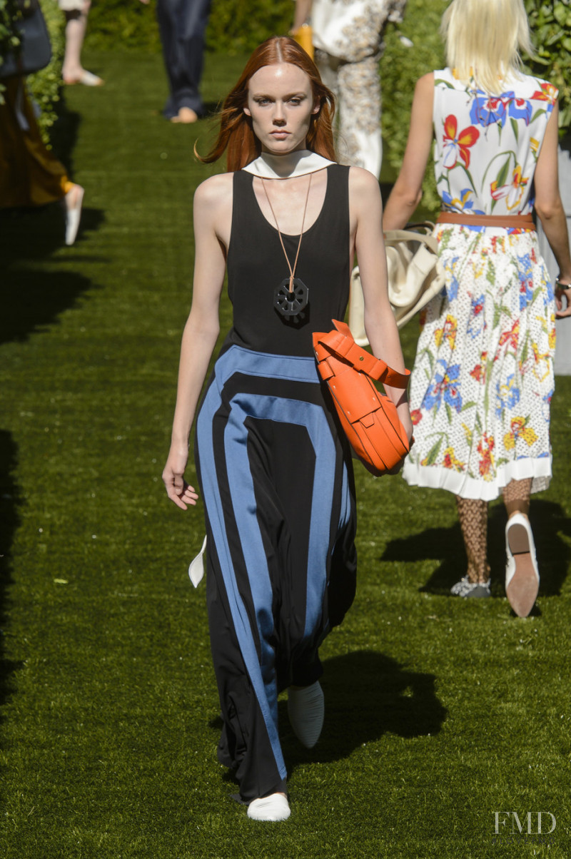 Kiki Willems featured in  the Tory Burch fashion show for Spring/Summer 2018