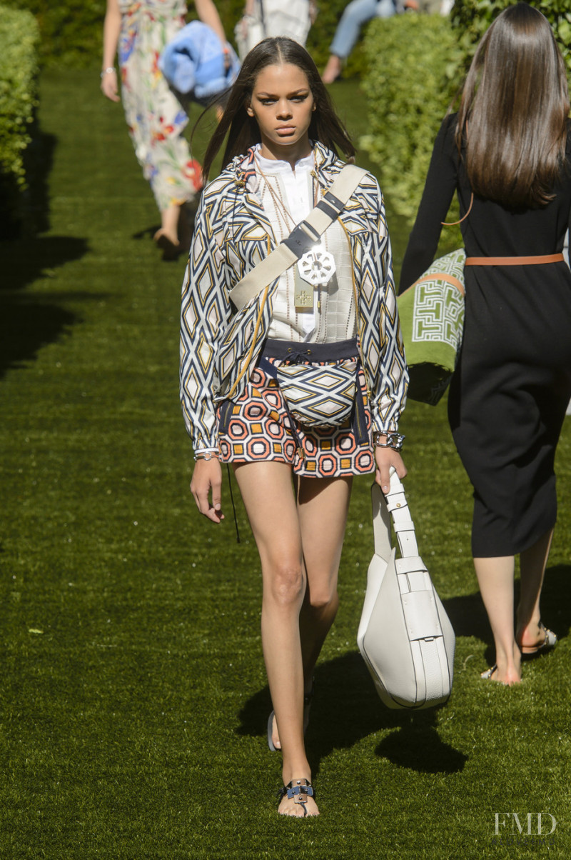 Hiandra Martinez featured in  the Tory Burch fashion show for Spring/Summer 2018