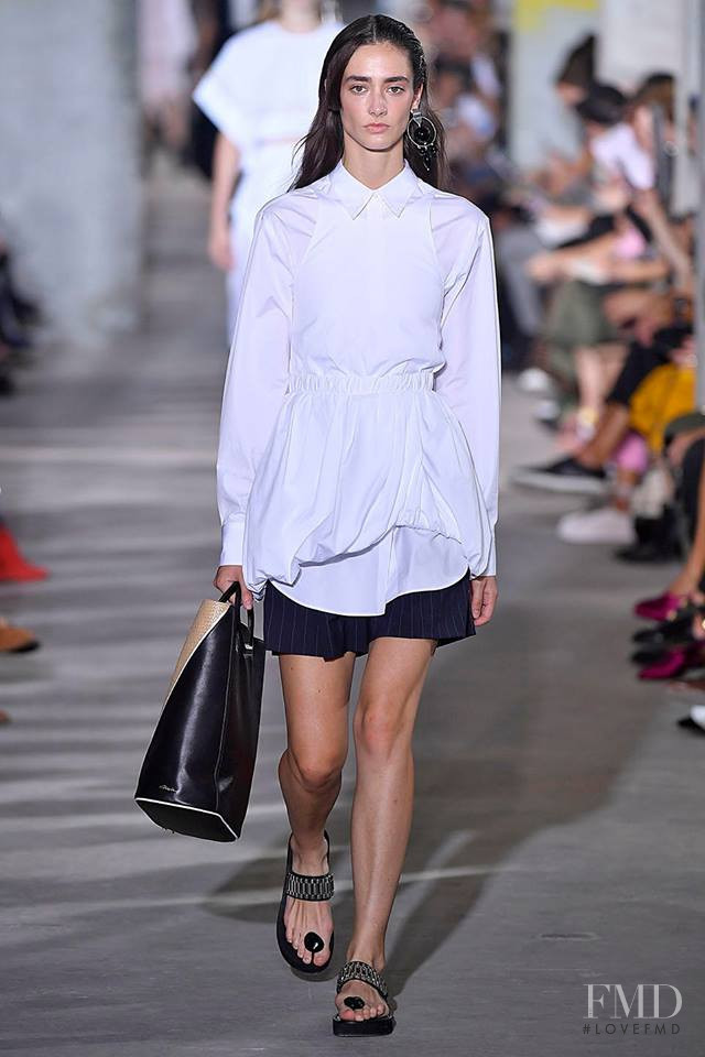 Amanda Googe featured in  the 3.1 Phillip Lim fashion show for Spring/Summer 2018