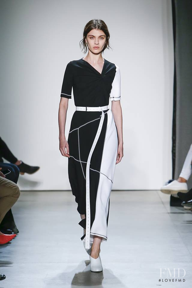 Milena Litvinovskaya featured in  the Colovos fashion show for Spring/Summer 2018