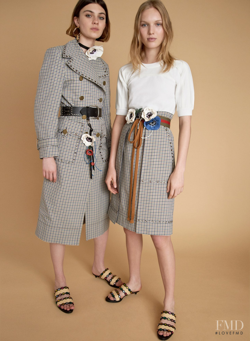 Milena Litvinovskaya featured in  the Sonia Rykiel lookbook for Resort 2018