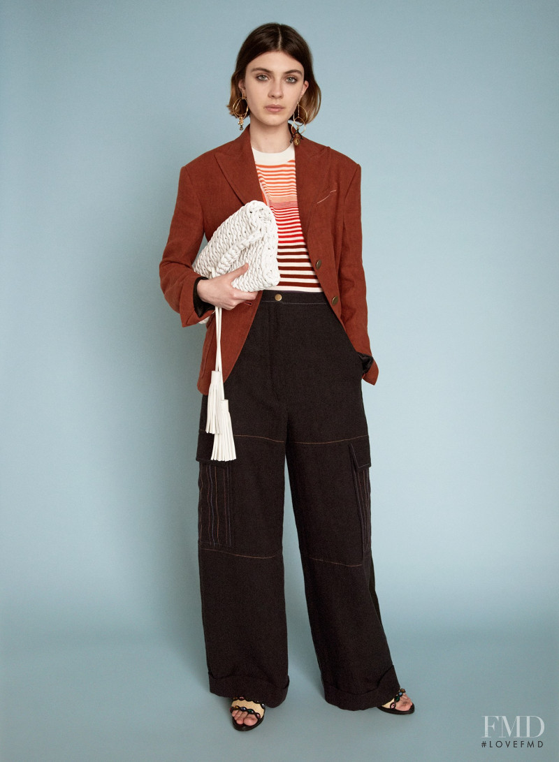 Milena Litvinovskaya featured in  the Sonia Rykiel lookbook for Resort 2018