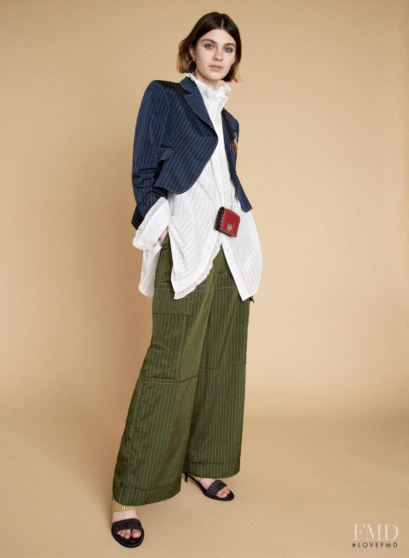 Milena Litvinovskaya featured in  the Sonia Rykiel lookbook for Resort 2018