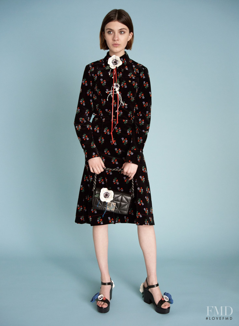 Milena Litvinovskaya featured in  the Sonia Rykiel lookbook for Resort 2018