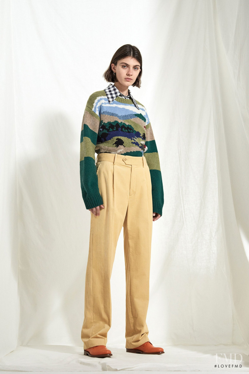 Milena Litvinovskaya featured in  the Joseph lookbook for Resort 2018