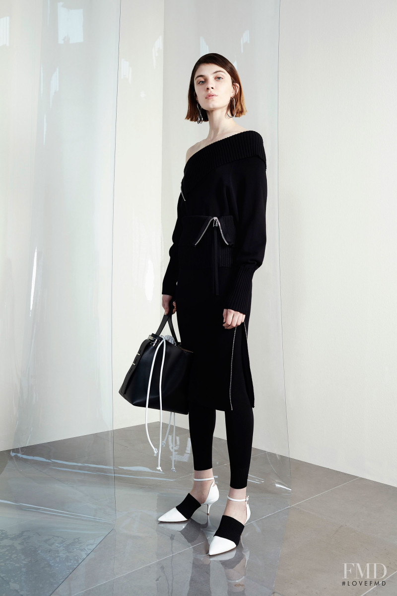 Milena Litvinovskaya featured in  the Sportmax lookbook for Resort 2018