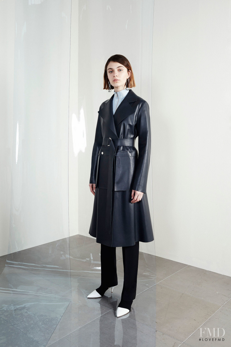 Milena Litvinovskaya featured in  the Sportmax lookbook for Resort 2018