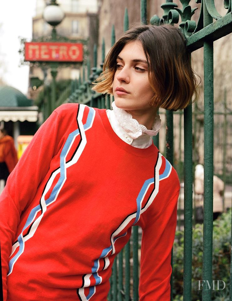 Milena Litvinovskaya featured in  the Sonia Rykiel advertisement for Autumn/Winter 2017