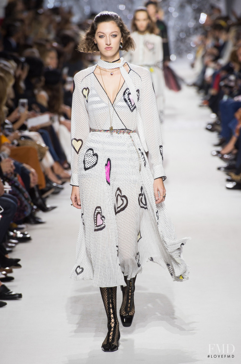 Amber Witcomb featured in  the Christian Dior fashion show for Spring/Summer 2018