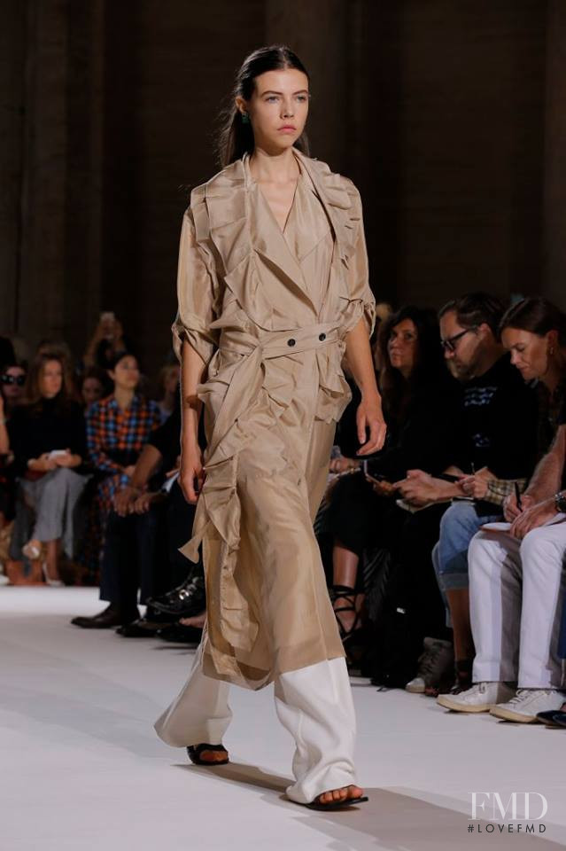 Lea Julian featured in  the Victoria Beckham fashion show for Spring/Summer 2018