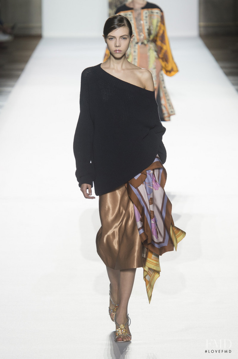 Lea Julian featured in  the Dries van Noten fashion show for Spring/Summer 2018