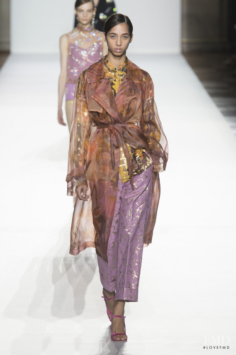 Yasmin Wijnaldum featured in  the Dries van Noten fashion show for Spring/Summer 2018