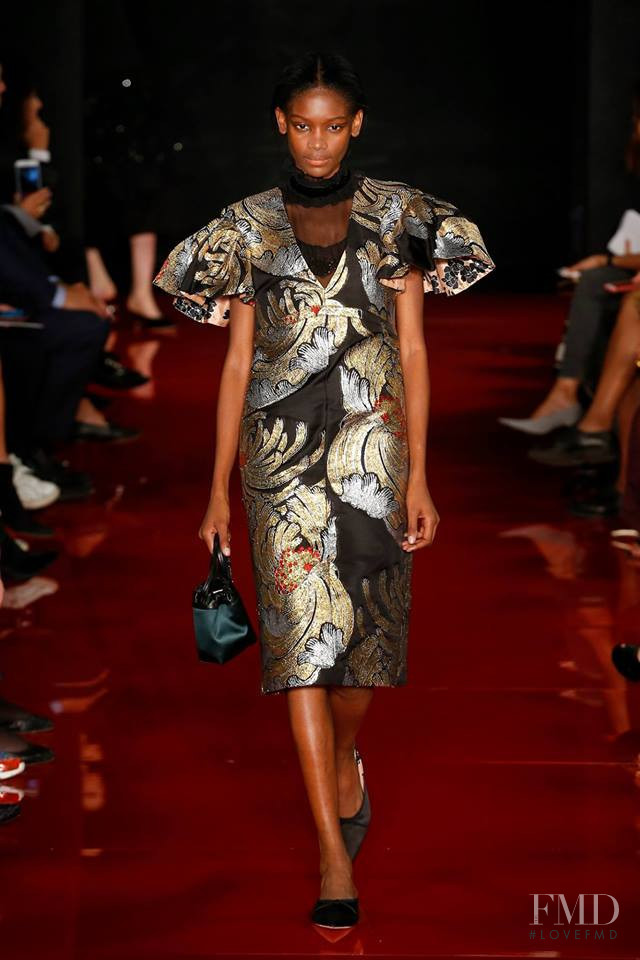 Elibeidy Dani featured in  the Rochas fashion show for Spring/Summer 2018