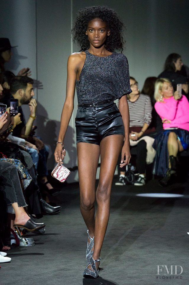 Elibeidy Dani featured in  the Paco Rabanne fashion show for Spring/Summer 2018