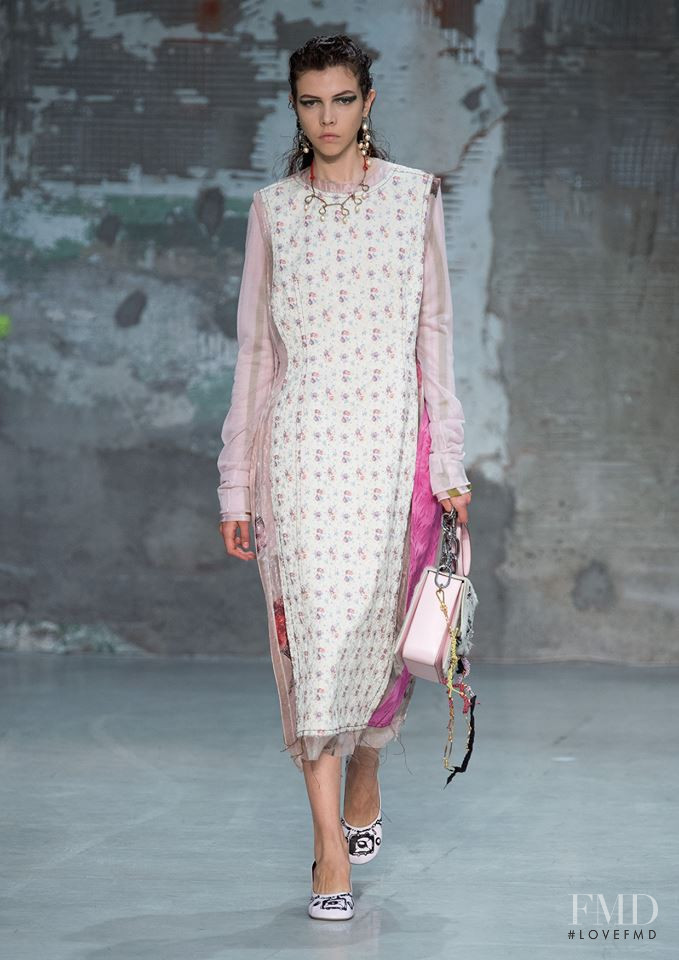 Lea Julian featured in  the Marni fashion show for Spring/Summer 2018
