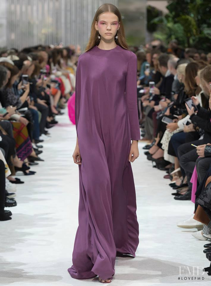 Maryna Horda featured in  the Valentino fashion show for Spring/Summer 2018
