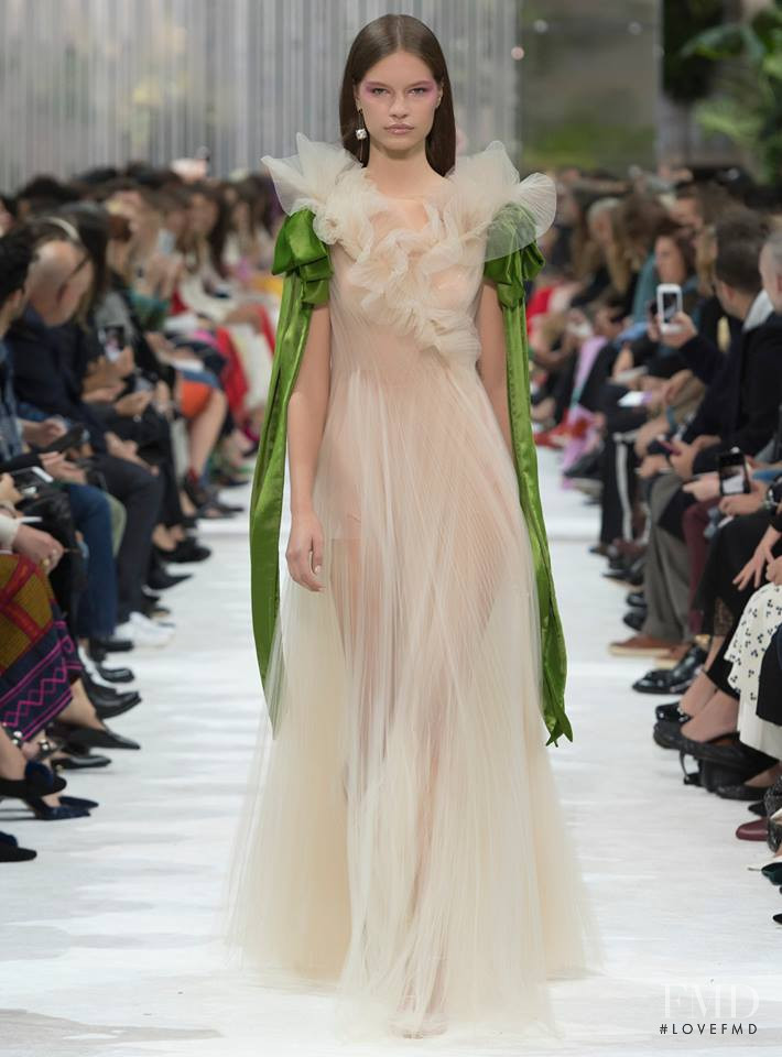 Faretta Radic featured in  the Valentino fashion show for Spring/Summer 2018