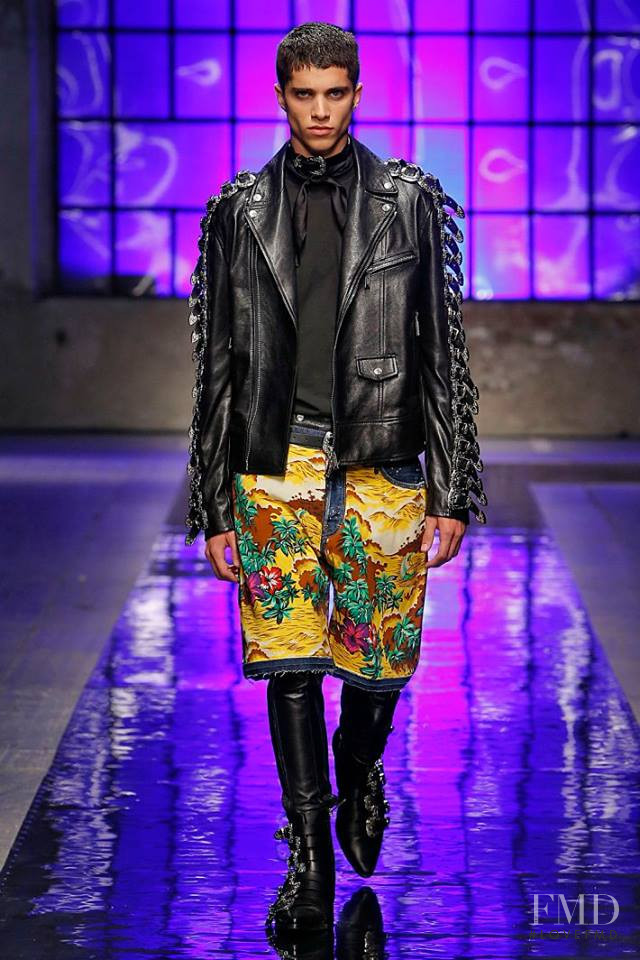 Mateo Videla featured in  the DSquared2 fashion show for Spring/Summer 2018