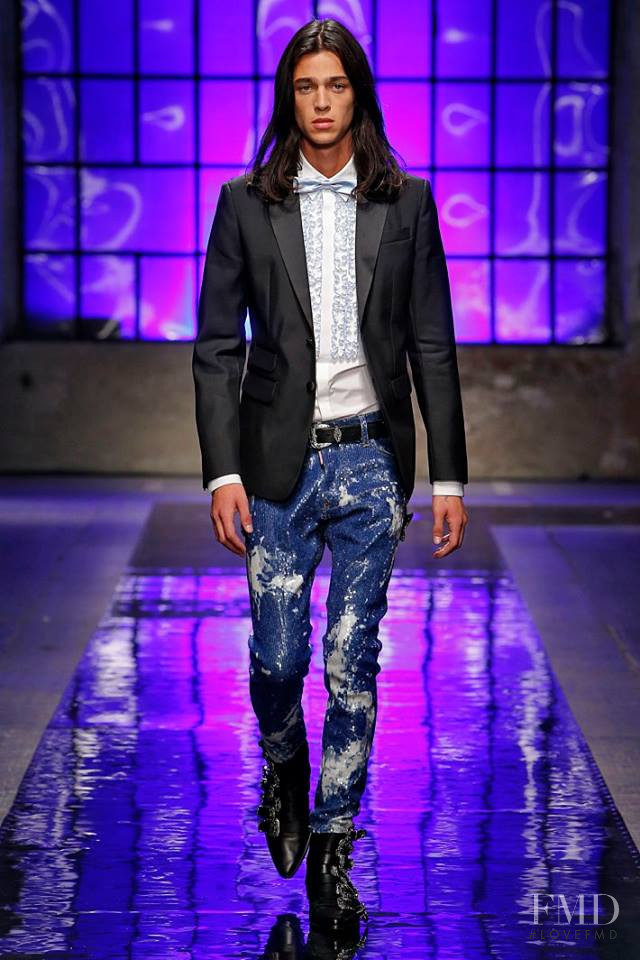 Matthias El Koulali featured in  the DSquared2 fashion show for Spring/Summer 2018