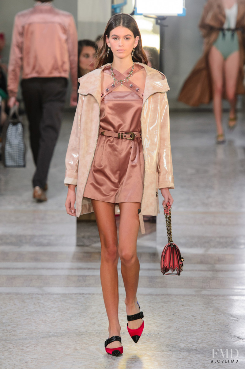Kaia Gerber featured in  the Bottega Veneta fashion show for Spring/Summer 2018